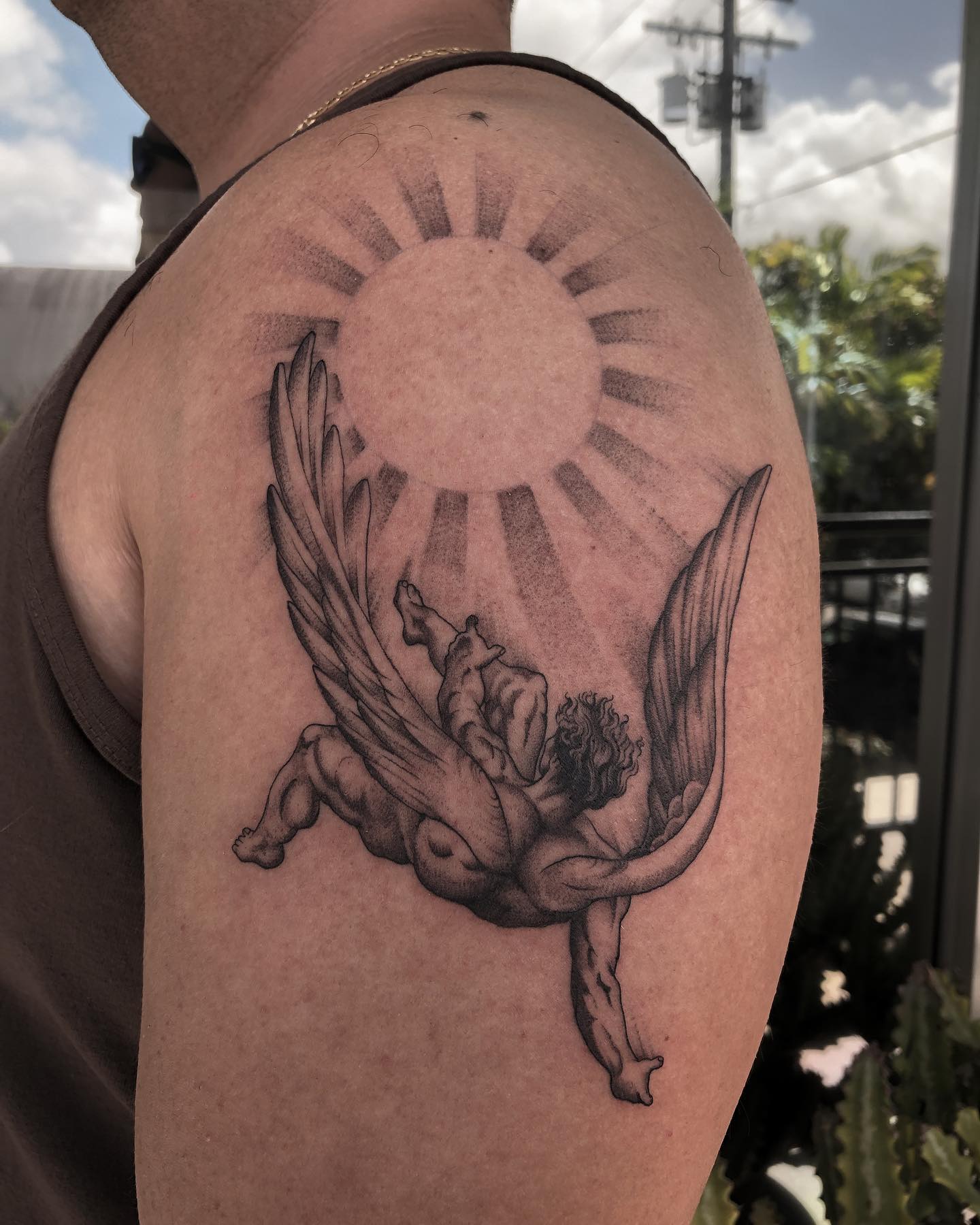 Chetana tattoo work at Beach Park Tattoo