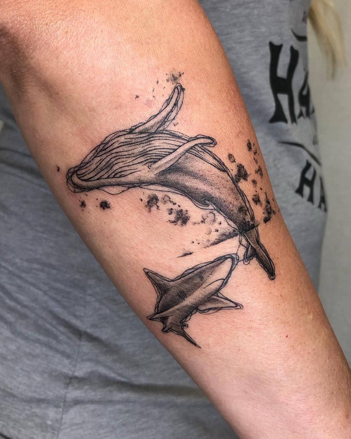 Chetana tattoo work at Beach Park Tattoo