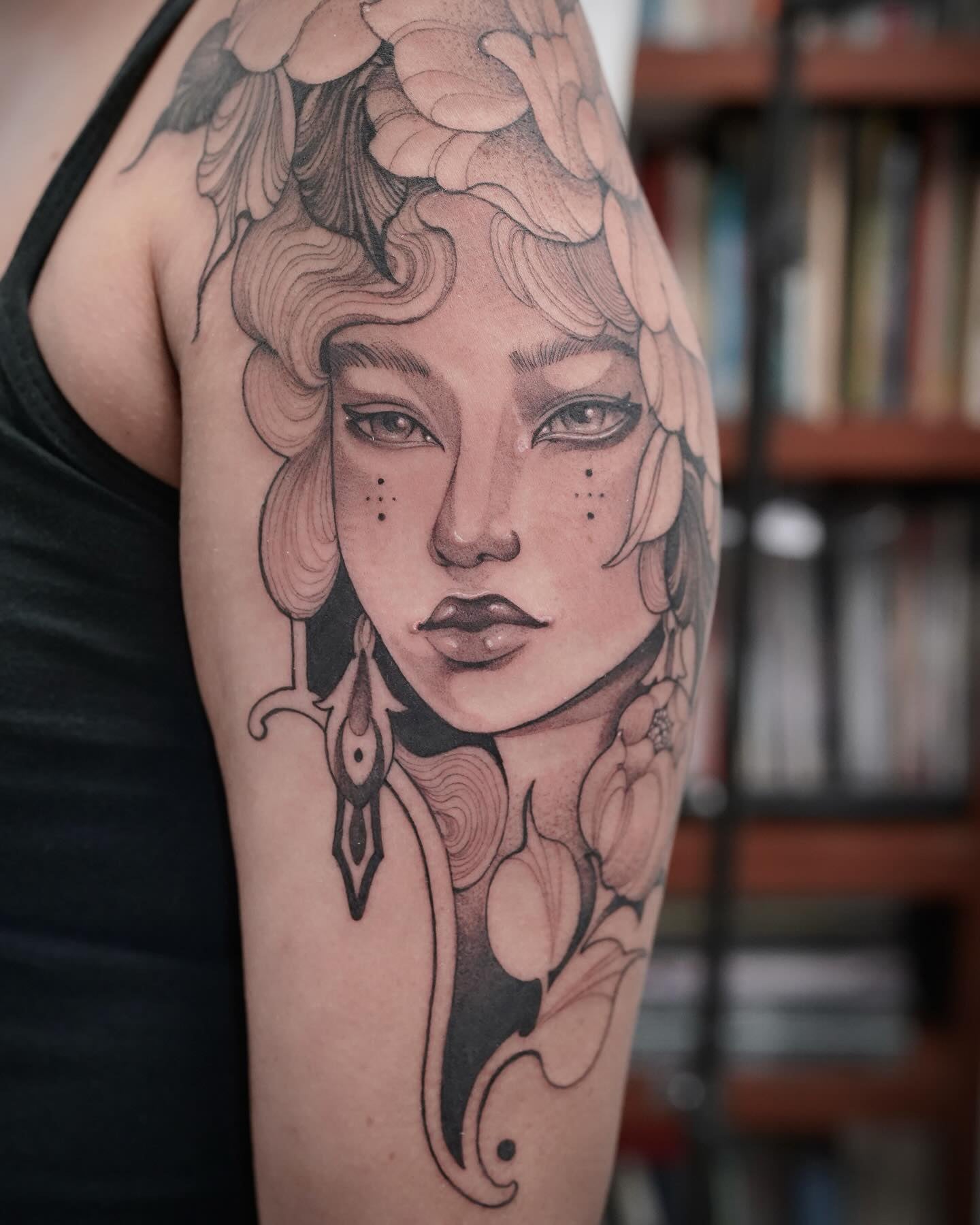 Dani G tattoo work at Beach Park Tattoo