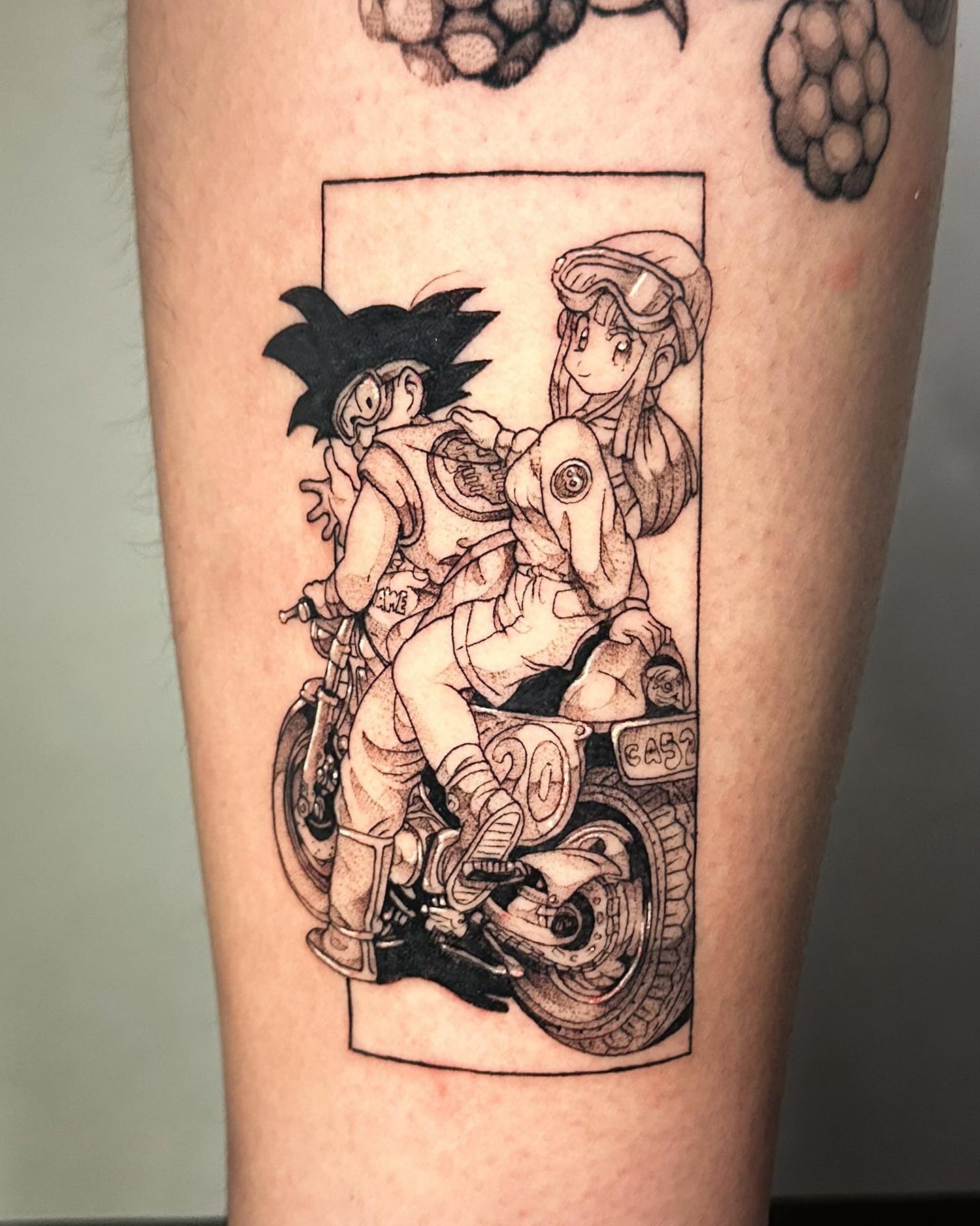 Hxllcat tattoo work at Beach Park Tattoo