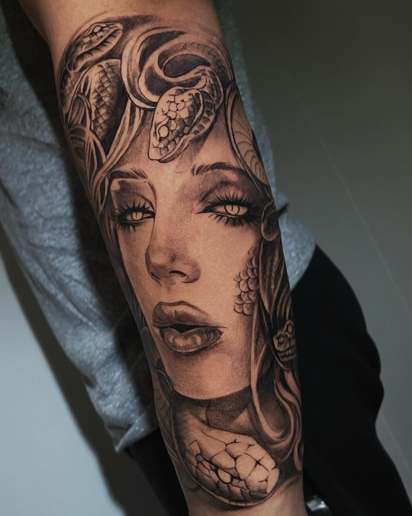 Javi tattoo work at Beach Park Tattoo