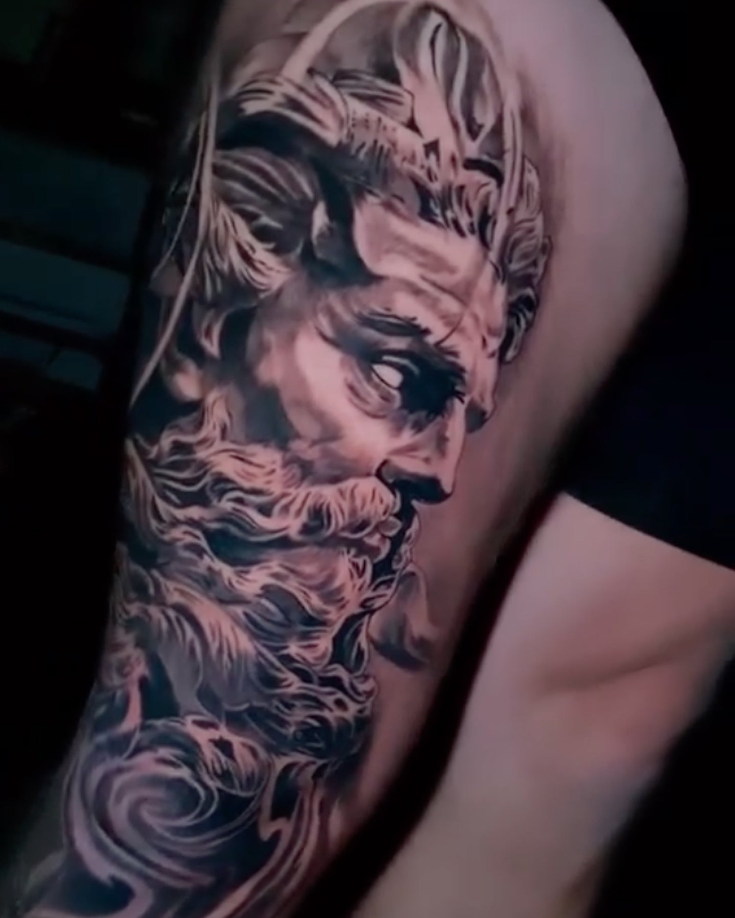 Javi tattoo work at Beach Park Tattoo