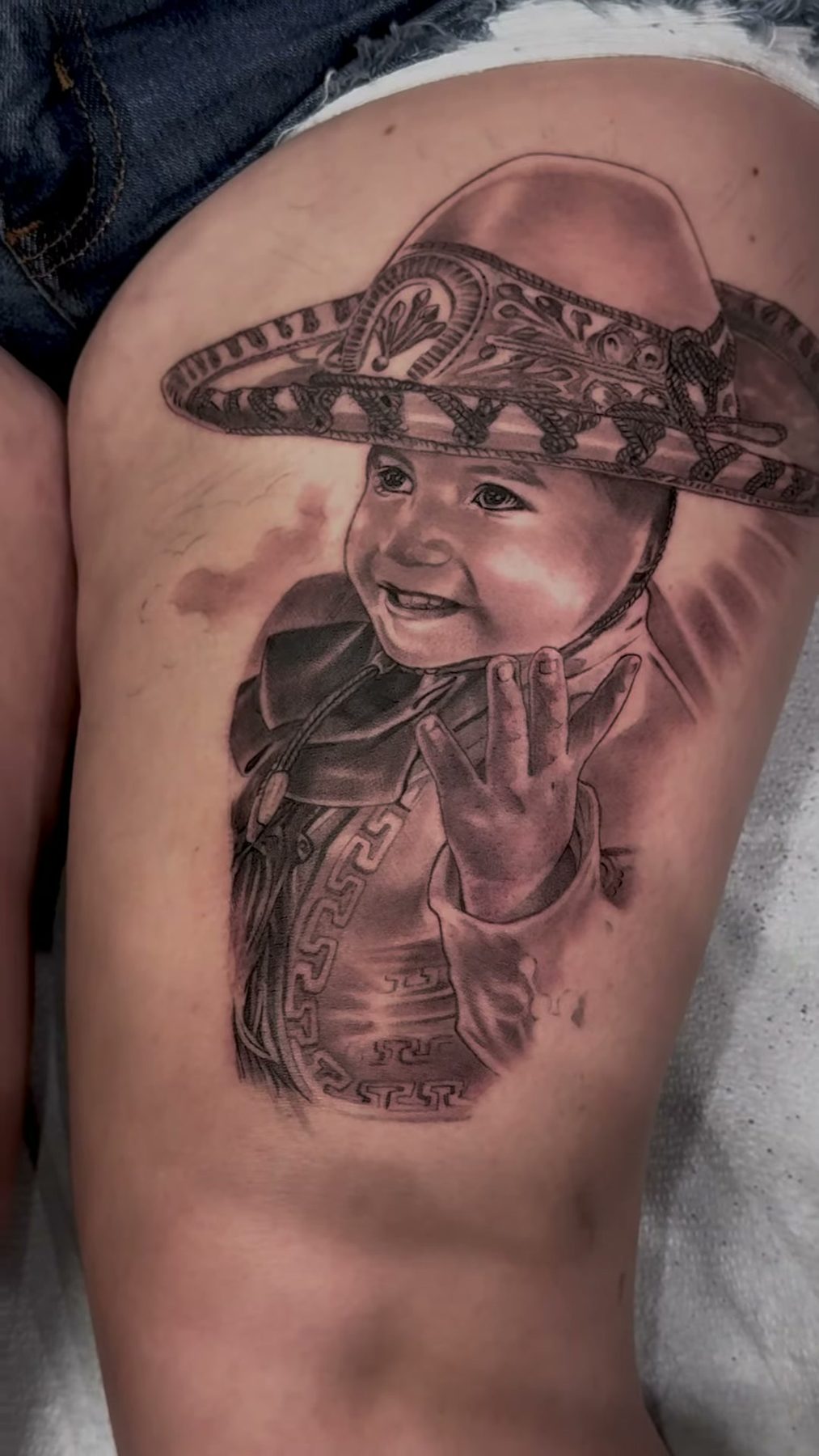 Javi tattoo work at Beach Park Tattoo