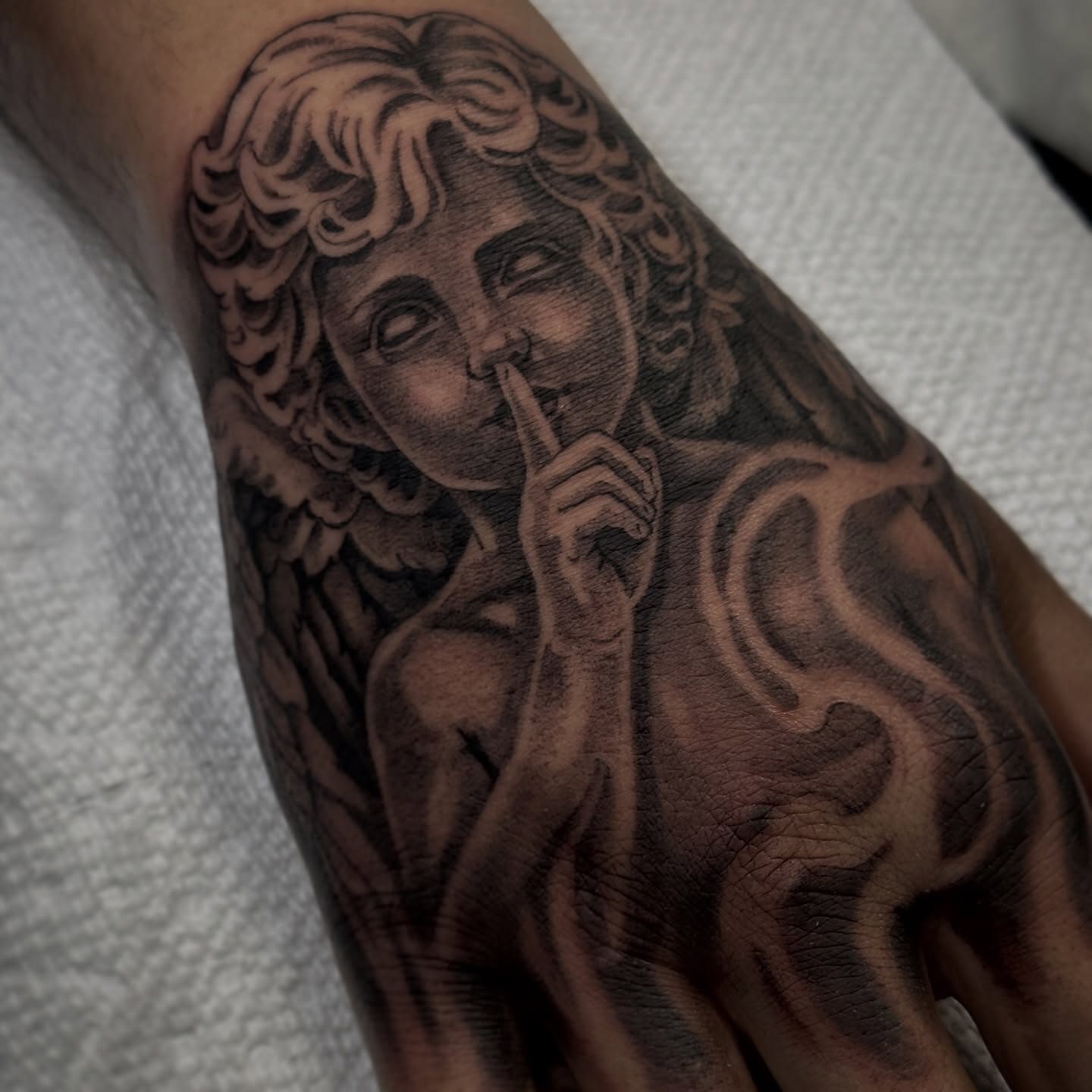 Javi tattoo work at Beach Park Tattoo