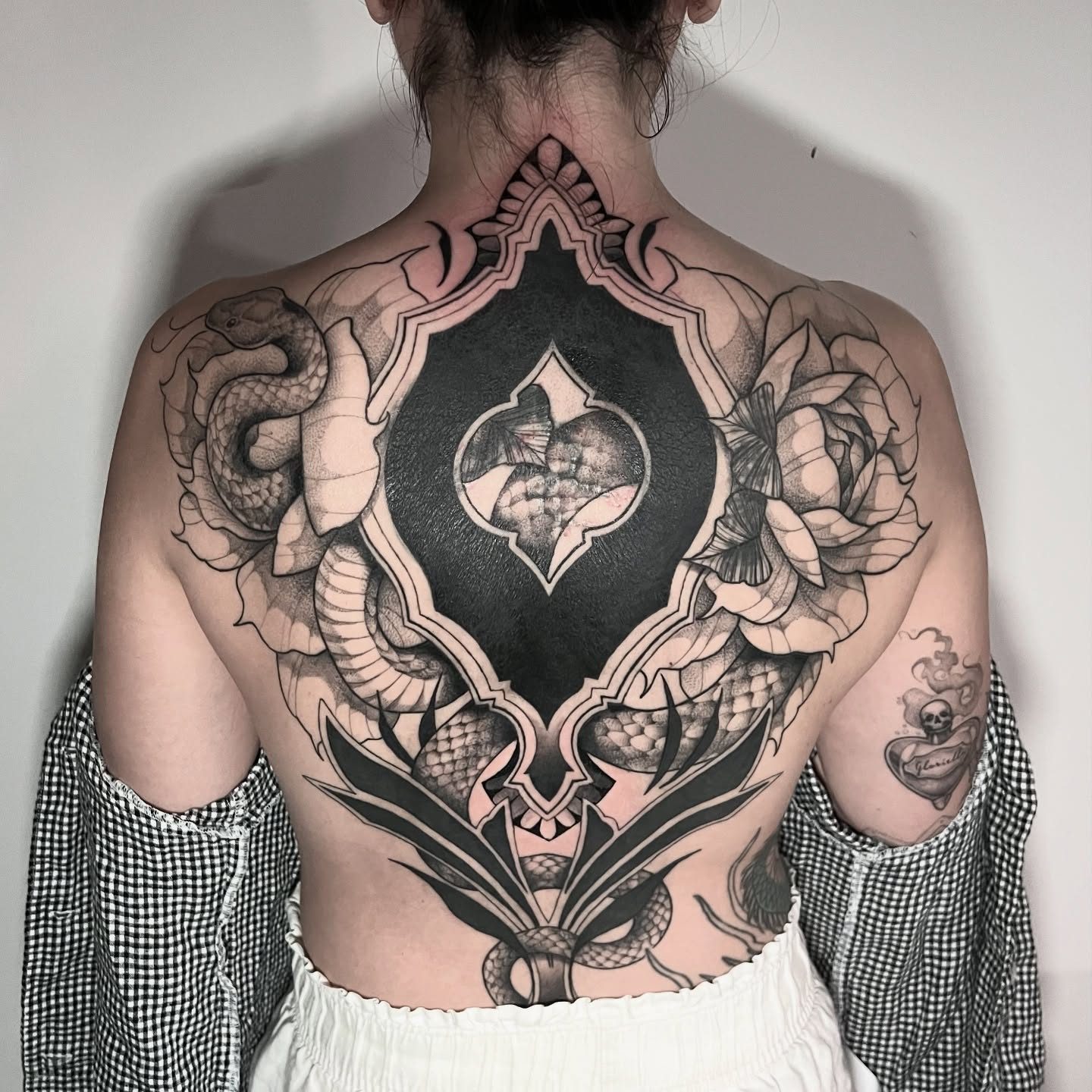 Kate tattoo work at Beach Park Tattoo