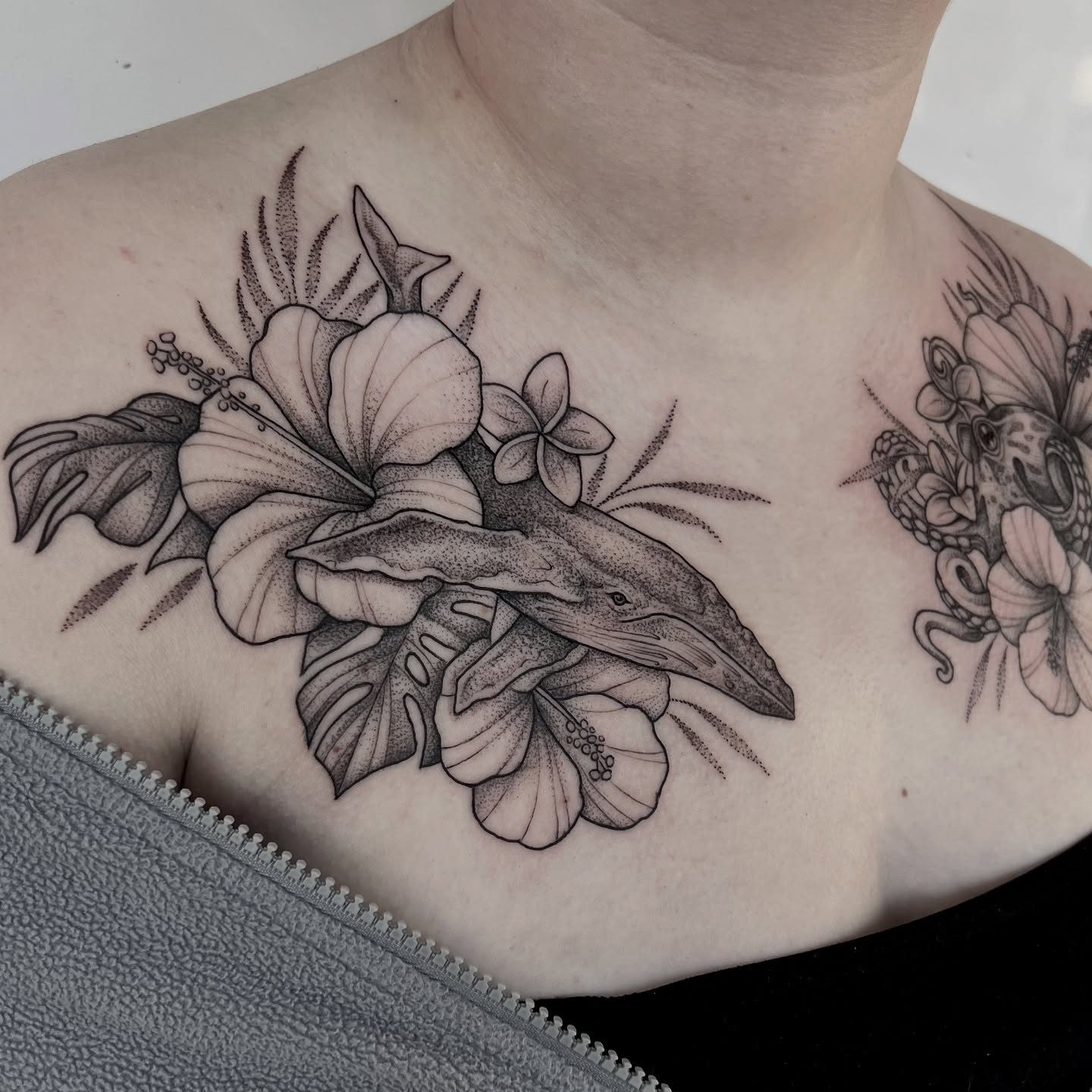 Kate tattoo work at Beach Park Tattoo