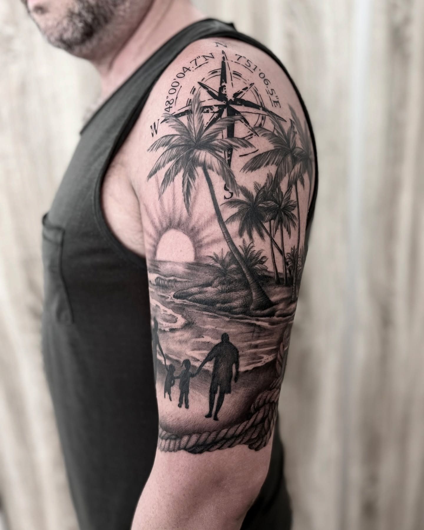 Kate tattoo work at Beach Park Tattoo